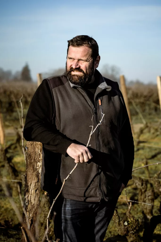 Portrait de Jérôme Bretaudeau, vigneron à Clisson à l'origine de Sarmance