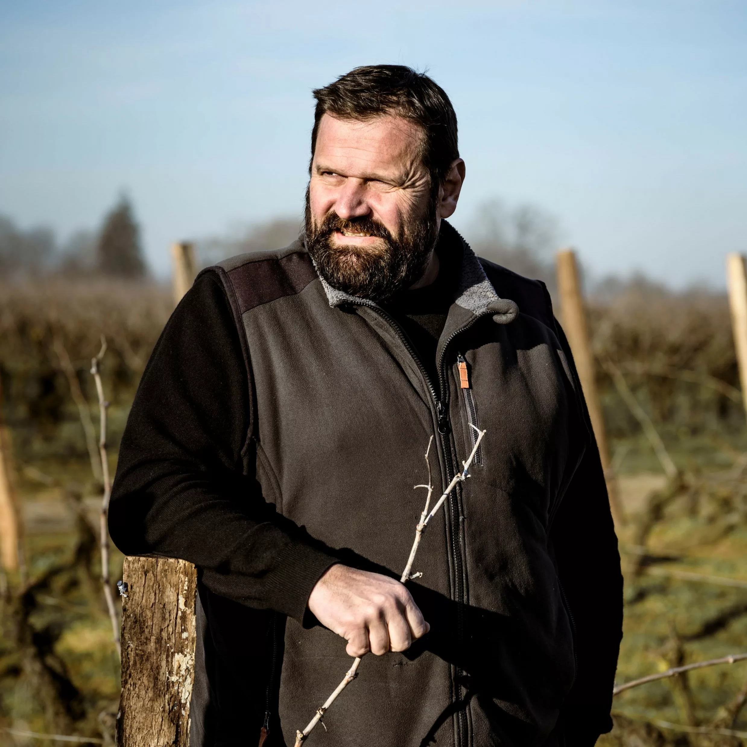 Portrait de Jérôme Bretaudeau, cofondateur de Sarmance et vigneron à Clisson
